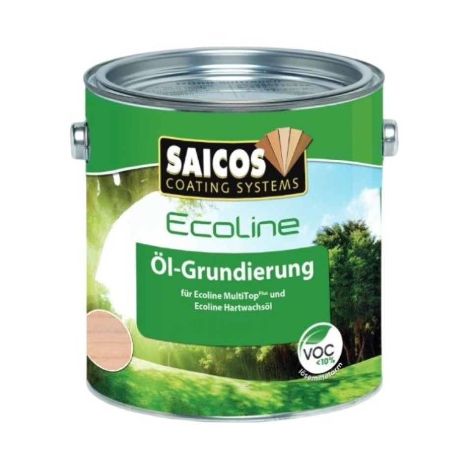 Масло грунтовочное для дерева Saicos Ecoline Ol-Grundierung цвет 3418 Груша 0,125 л